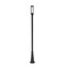 Z-Lite Glenwood 1 Light Outdoor Post Mounted Fixture, Black & Clear 586PHMR-519P-BK - alternate 3